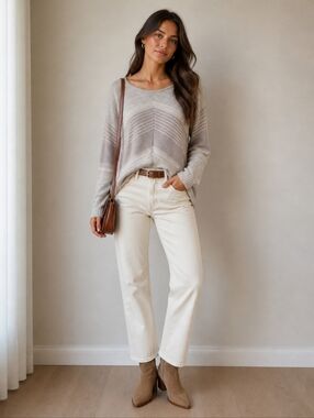 Express beige sweater